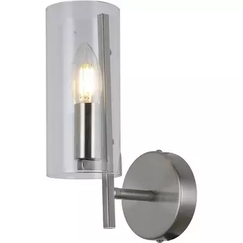 Бра Escada Corsa 1146/1A 1x40Вт E14, металл/стекло, хром, прозрачный плафон