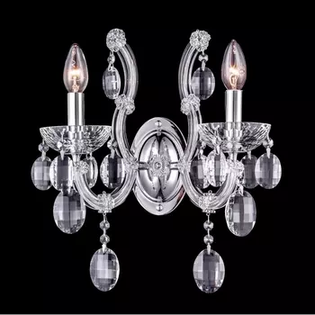 Бра Crystal Lux HOLLYWOOD AP2 CHROME подсвечник