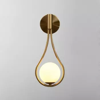 Настенное бра Hoop Drop Wall Bronze ImperiumLoft Hoop-Drop-Wall01 (140755-26) в форме шара