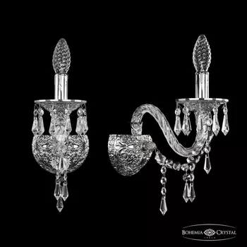 Бра хрустальное Ivele Crystal 16103B/1/165 Ni (Bohemia)