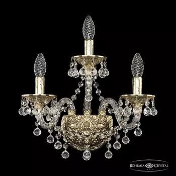 Бра хрустальное Ivele Crystal 16109B/2+1/141 G (Bohemia)