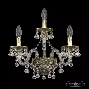 Бра хрустальное Ivele Crystal 16109B/2+1/165 GB (Bohemia)