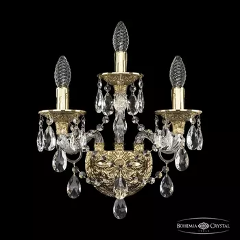 Бра хрустальное Ivele Crystal 16115B/2+1/165 G (Bohemia)