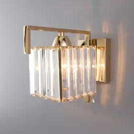 Бра хрустальное с выключателем 10117/1 Eurosvet April золото