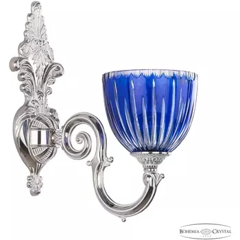 Бра хрустальное 7203B14/1/175 NW P1 U Clear-Blue/H-1I Bohemia Verona