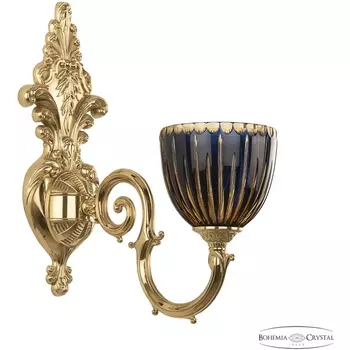 Бра хрустальное 7203B15/1/210 P1 U Amber-Blue/H-1K Bohemia Verona G