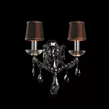 Бра Illuminati 9045 MB09045-2A clear/rosso с подвесками