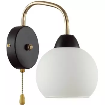 Бра Lumion Bliss 5642/1W чёрный, золотой E27 1*60W 220V