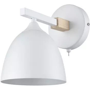 Бра Lumion Colange 8095/1W белый/белый металл, дерево/металл Е27 1*60W 220V