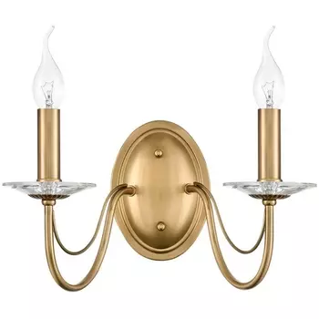 Бра Lumion Incanto 8033/2W металл/стекло, медь/прозрачный E14 2*40W 220V подсвечник