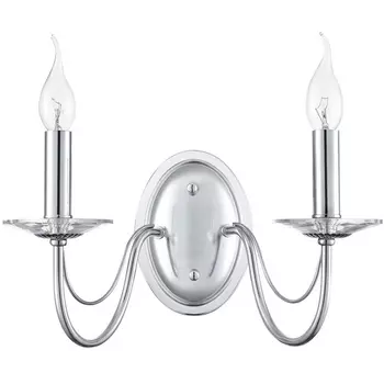 Бра Lumion Incanto 8034/2W металл/стекло, хром/прозрачный E14 2*40W 220V подсвечник