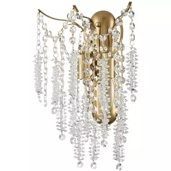Бра Lumion Kristina 8243/2W латунь, металл/хрусталь E14 2*40W 220V с подвесками