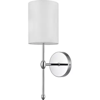 Бра Lumion Latti 6589/1W хром/белый, металл/текстиль E14 1*40W 220V