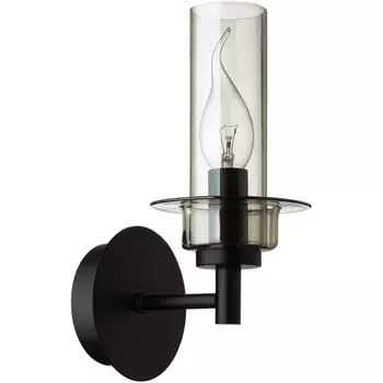 Бра Lumion Madonna 6555/1W черный/дымчатый/металл/стекло E14 1*40W 220V