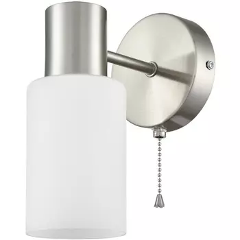 Бра Lumion Mave 8099/1W никель/белый металл/стекло Е14 1*40W 220V