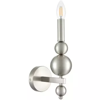 Бра Lumion Nana 8107/1W никель, металл E14 1*40W 220V в виде свечи