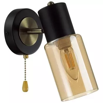 Бра Lumion Ronnie 5644/1W черный, бронза E14 1*40W 220V