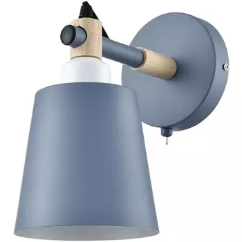 Бра Lumion Rosalina 8098/1W синий/синий металл, дерево/металл Е27 1*60W 220V
