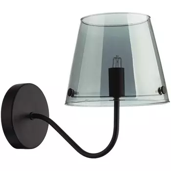 Бра Lumion Smoky 6570/1W черный/дымчатый/металл/стекло G9 1*20W 220V
