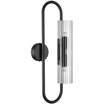 Бра Lumion Toronto 6561/2W черный/прозрачный/металл/стекло G9 2*20W 220V