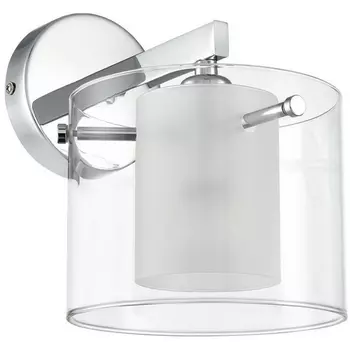 Бра Lumion Verdi 8261/1W металл/стекло, хром/прозрачный E14 1*40W 220V