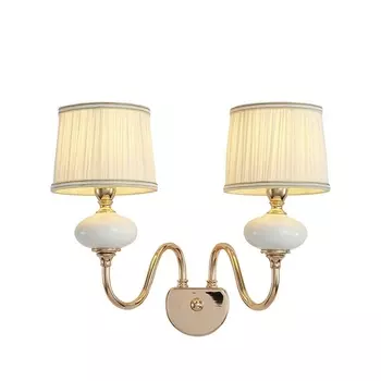 Бра Макей 1031/2W-GD-WT (Lumien Hall)