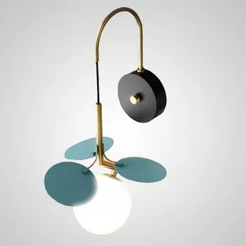 Настенный светильник (бра) Matisse Blue W ImperiumLoft Matisse-Bluew01 (201086-23) в форме шара