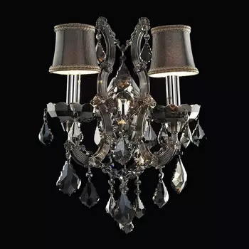 Бра Meloni MB09006053-2A chrome/smoky с подвесками Illuminati