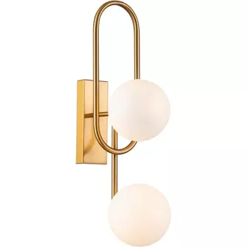 Бра настенное (11015/2W Brass) Indigo OPACO V000151 в форме шара