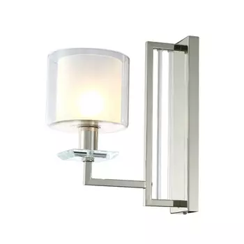 Бра Crystal Lux NICOLAS AP1 NICKEL/WHITE