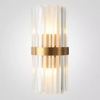 Бра Odeon Clear Glass Gold Metal Wall Lamp ImperiumLoft 44,771 (147727-22)