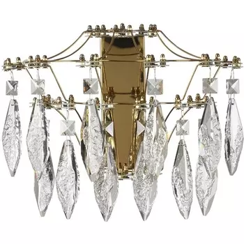 Бра светодиодное Odeon Light Flamenco 7000/25WL металл/хрусталь/нерж сталь LED 25W 4000K 220V с подвесками