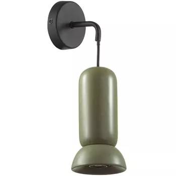 Бра Odeon Light Kerama 5054/1WB PENDANT черный/зеленый/металл/керамика GU10 LED 4W