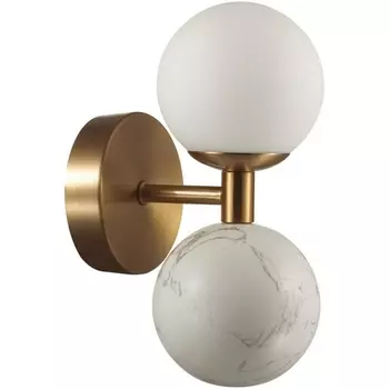 Бра светодиодное Odeon Light Lolla 4359/6WL под латунь/металл/стекло/белый мрамор IP20 LED 1*6W 3000K 220V