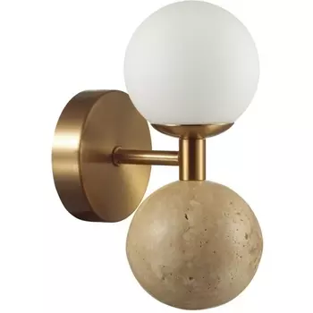 Бра светодиодное Odeon Light Lolla 6625/6WL под латунь/металл/стекло/камень IP20 LED 1*6W 3000K 220V шарики