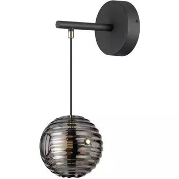 Бра Odeon Light Troni 5041/12WL черн./золото/дымчатый/металл/стекло LED 12W 4000К 1526Лм