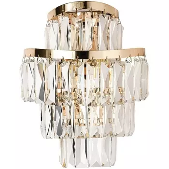 Бра Odeon Light Wayta 5073/2W золото/прозрачный/металл/хрусталь E14 2*40W с подвесками