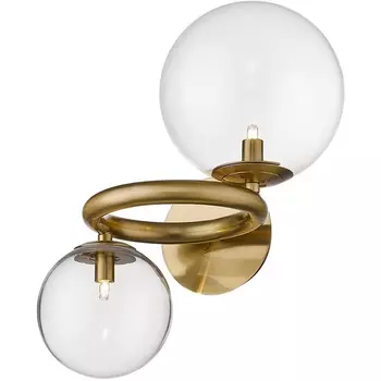 Бра Puppet W68092-2 brass в форме шара DeLight Collection