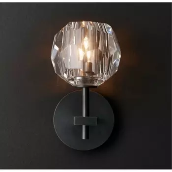 Бра Rh Boule De Cristal Single Sconce Black ImperiumLoft 44,865 (156563-22) в форме шара