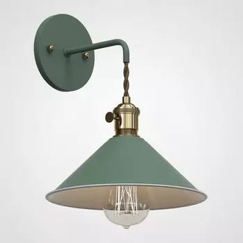 Бра с подвесным плафоном Braid Wall Green Imperiumloft Braid-Wall01 (181875-26) ImperiumLoft