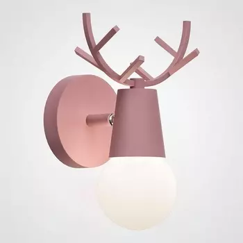 Бра для детской с рожками Deer A Pink ImperiumLoft Deer01 (181040-26)