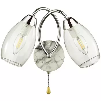 Бра с выкл. хром E14 2*40W Lumion Romeo 5207/2W