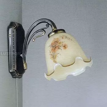 Бра с выключателем A.2288/1 Reccagni Angelo 2288 A 2288/1 с цветами