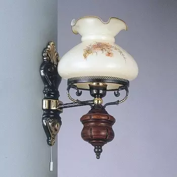 Бра под старину с выключателем в виде керосиновой лампы A.2401/1 Reccagni Angelo 2401 A 2401/1