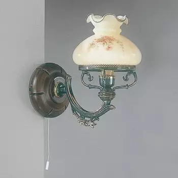 Бра с выключателем A.2812/1 Reccagni Angelo 2812 A 2812/1 с цветами