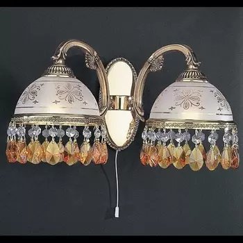 Бра с выключателем A.6101/2 Reccagni Angelo 6101 A 6101/2 с подвесками