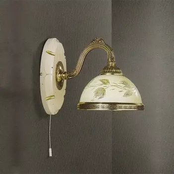 Бра с выключателем A.6908/1 Reccagni Angelo 6908 A 6908/1 листья