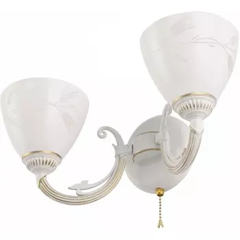 Бра с выключателем Arte Milano AM343659 343659/2W WT+G