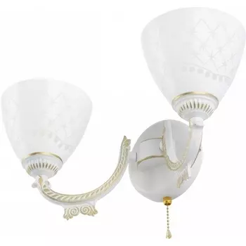 Бра с выключателем Arte Milano AM343837 343837/2W WT+G