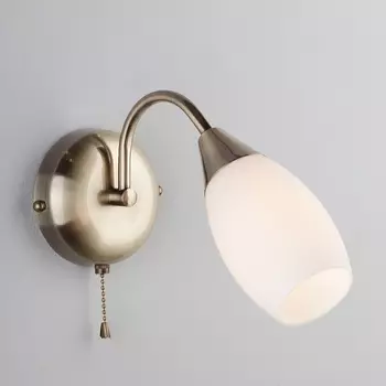 Бра с выключателем 30280/1 Eurosvet Ginevra античная бронза